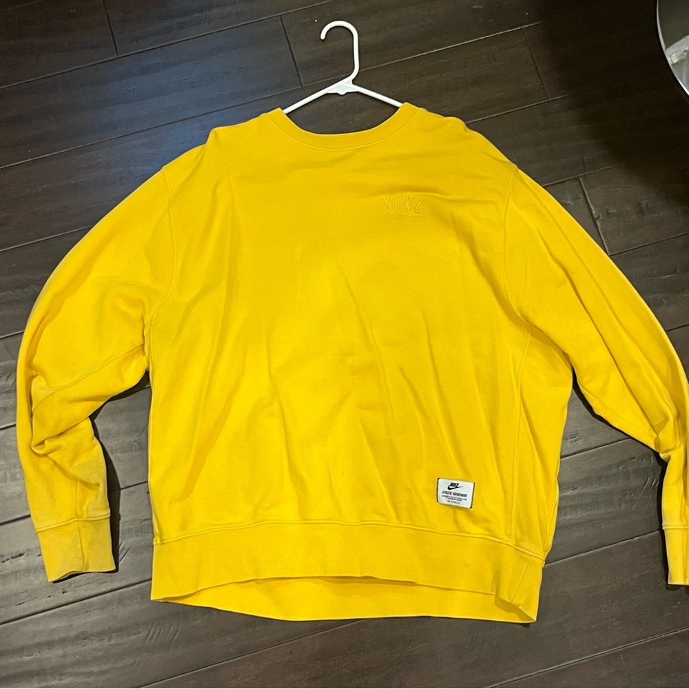 Nike Yellow Athletic Sweatshirt